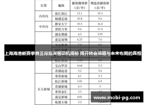 上海海港新赛季首签背后深层动机揭秘 揭开转会策略与未来布局的真相
